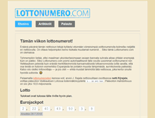 Tablet Screenshot of lottonumero.com
